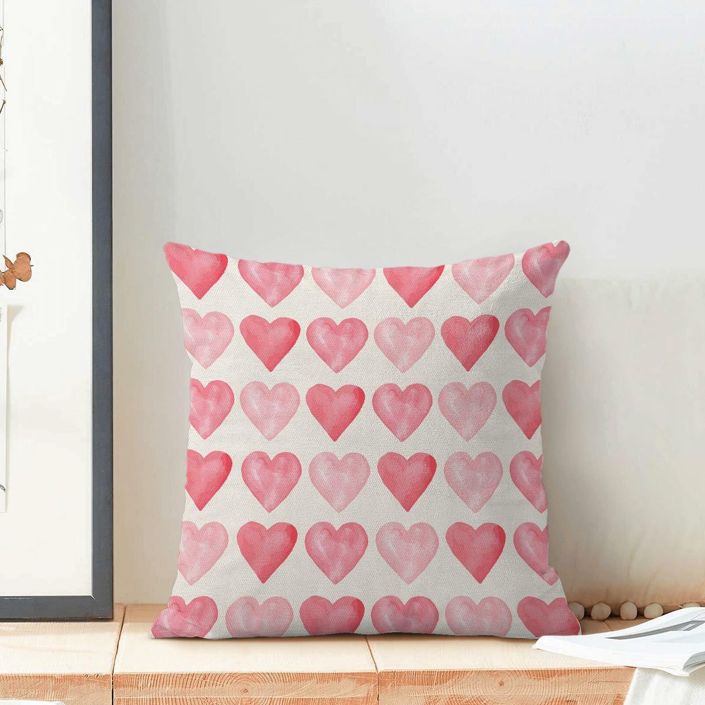 Yxuiyal Love Heart Pillow Covers 20x20 Set of 2 Valentine Linen Decor