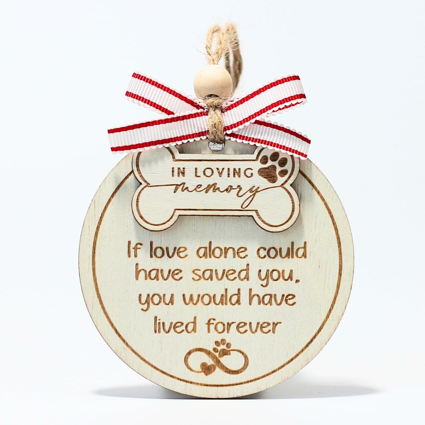 HONOCOOLS Dog Memorial Ornaments Pet Sympathy Christmas Tree OCP-001