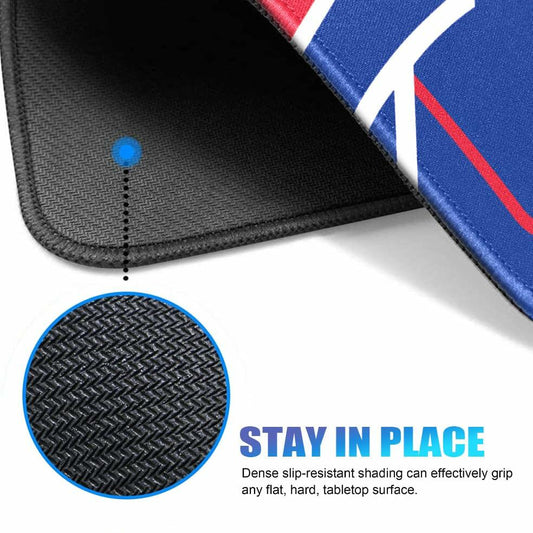 Aollpu Basic Mouse Pad Non-Slip Rubber Base Waterproof Stitched Edges