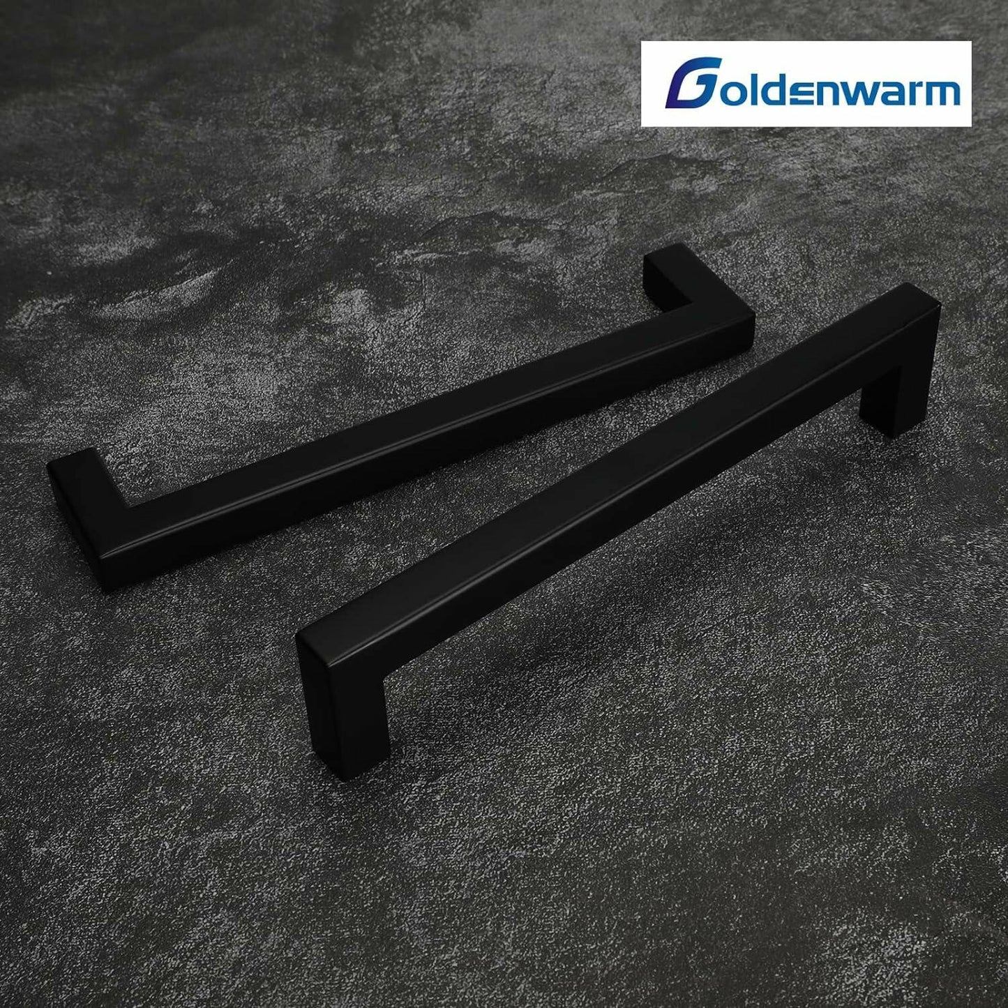 goldenwarm 40 Pack 6-1/4 Inch Gold Cabinet Handles Brushed Brass Drawer Pulls