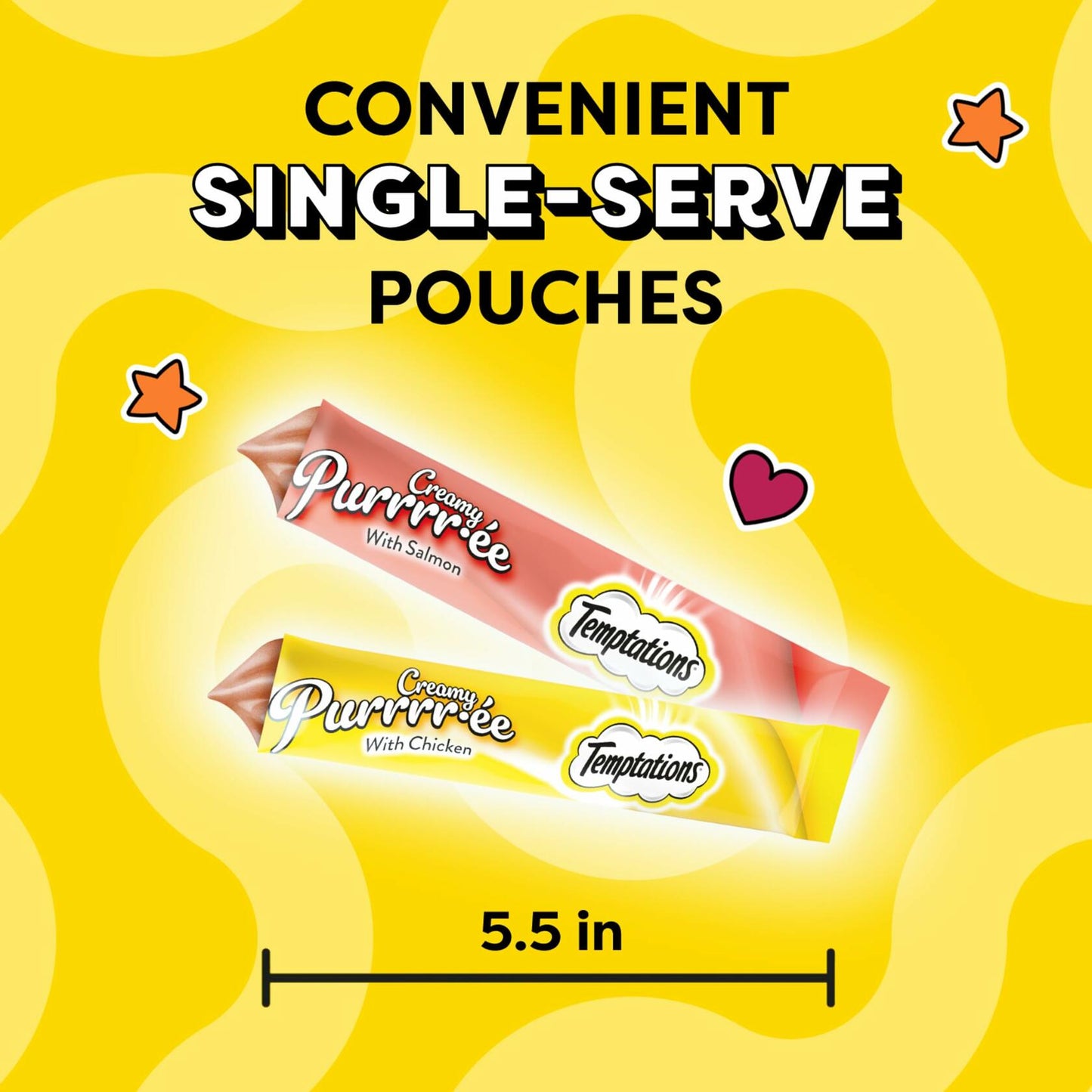 BestBy12/26 Temptations Creamy Puree Cat Treats Chicken & Salmon 16 Pouches