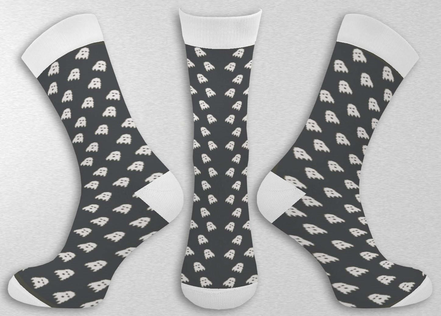 Euroscarves Casual Socks Ghost US 8-11 Regular Size