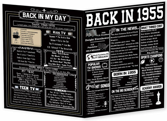 Asmallgf Happy 70th Birthday Card for Woman Man Mom Dad Grandpa Granny