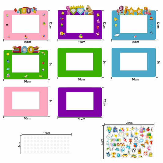 VIKILON 24 Pack Paper Picture Frames Kids Craft Kits School Classroom Fun