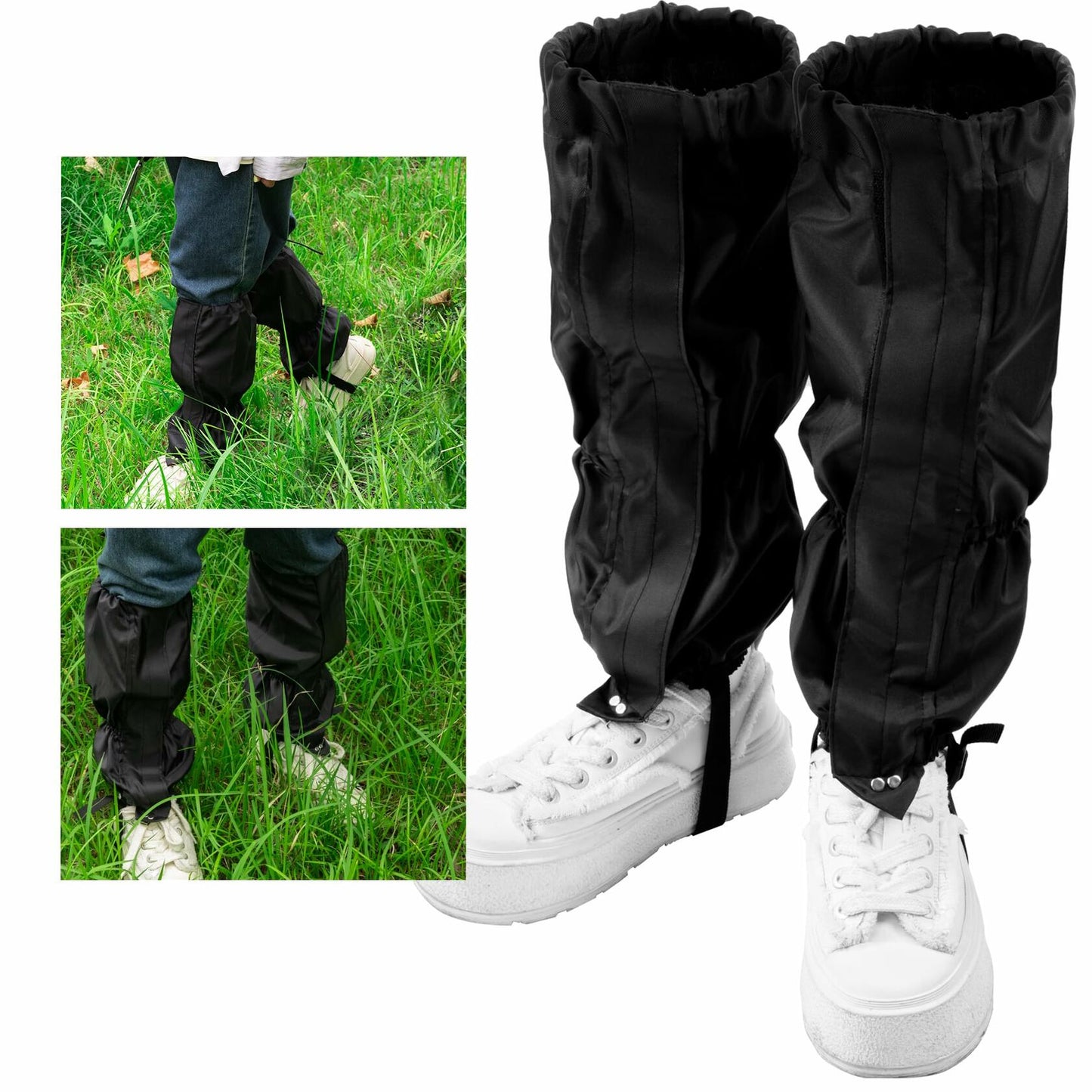 UNIFAMILY Waterproof Leg Gaiters Adjustable Hiking Walking Leg Guards
