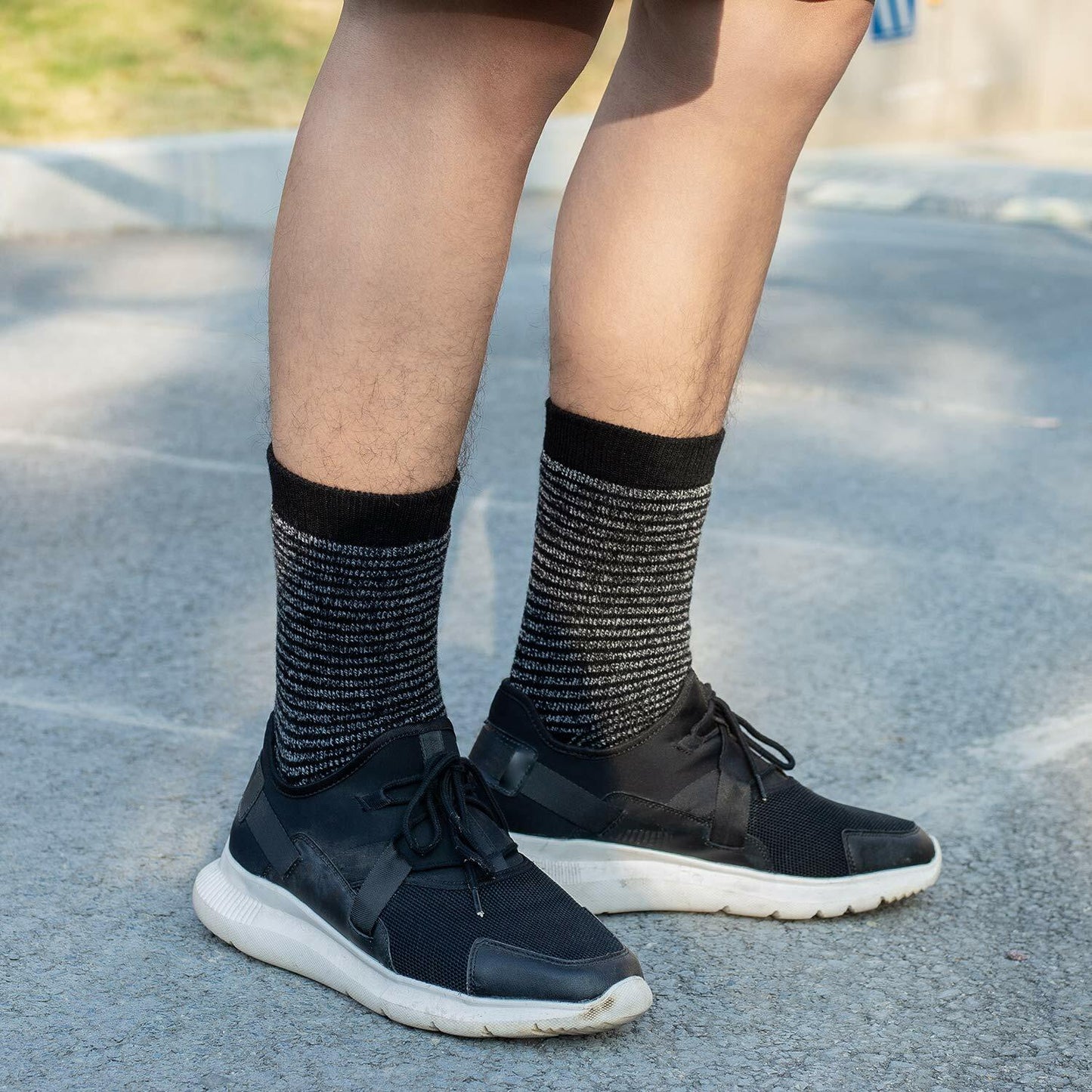 Sock Amazing Thermal Thick Winter Crew Socks Black Size 10-13