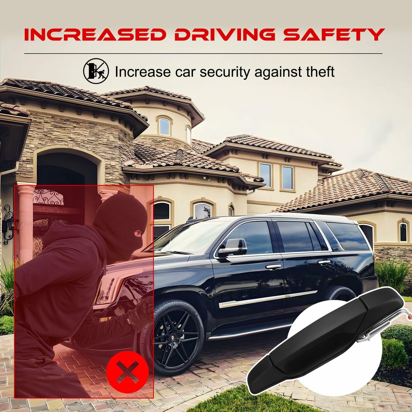 Chapoz Chrome Door Handles for 2007-2014 Cadillac Escalade GMC Yukon 4PCS