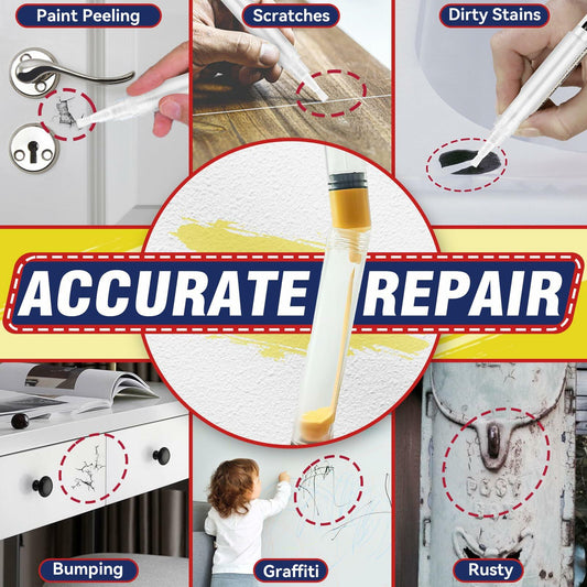 Galitoon Touch Up Paint Pens 4 Pack White Fine Tip Refillable Precision