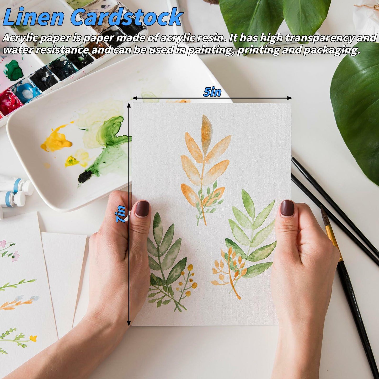 Invitation Cream Cardstock 300 Sheets 300GSM 5x7 inch Painting & Craft Paper