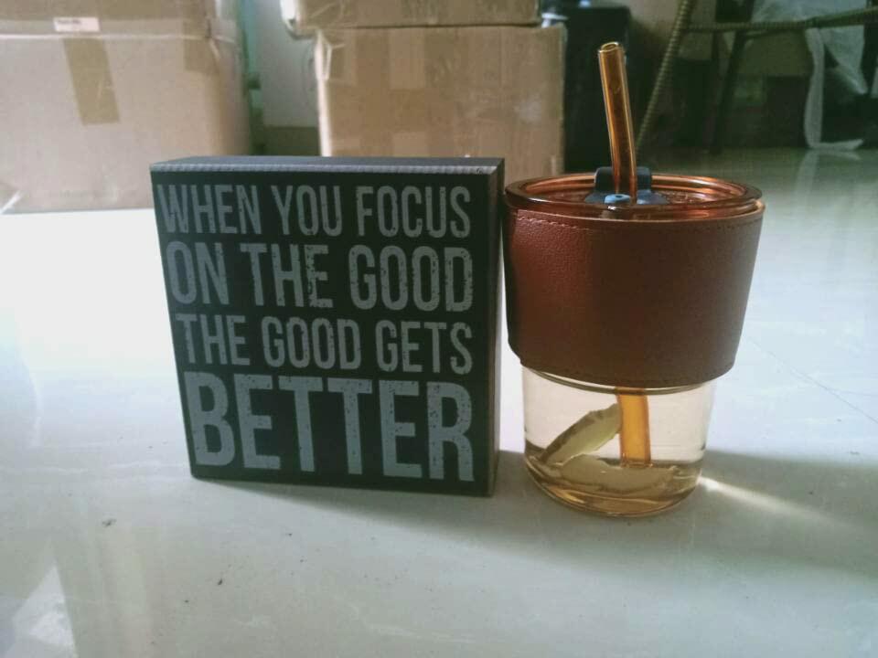 When You Focus On The Good Wood Sign Home Wall Art Decor 6x6 Inch