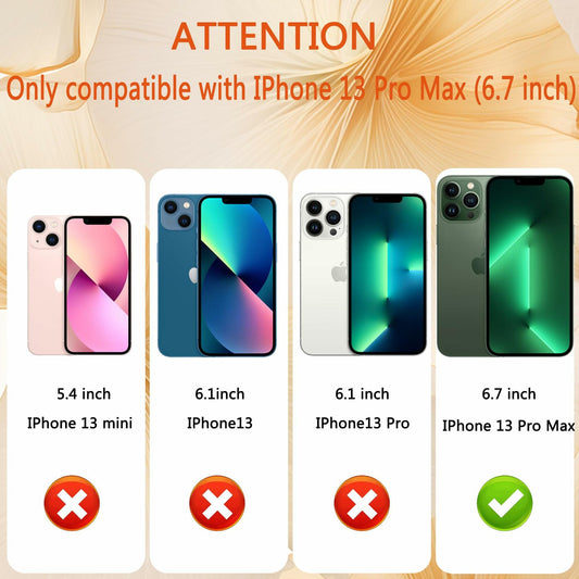 LORYVAN Magnetic Clear Case iPhone 12/12 Pro Floral Blue 6.1"