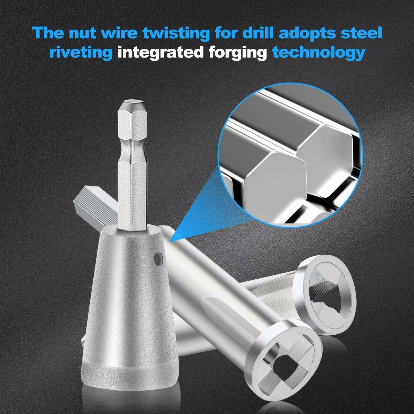 Bvdfgk Wire Twisting Tool for Drill 3Pcs 3 Way 5 Way Electric Cord Stripper