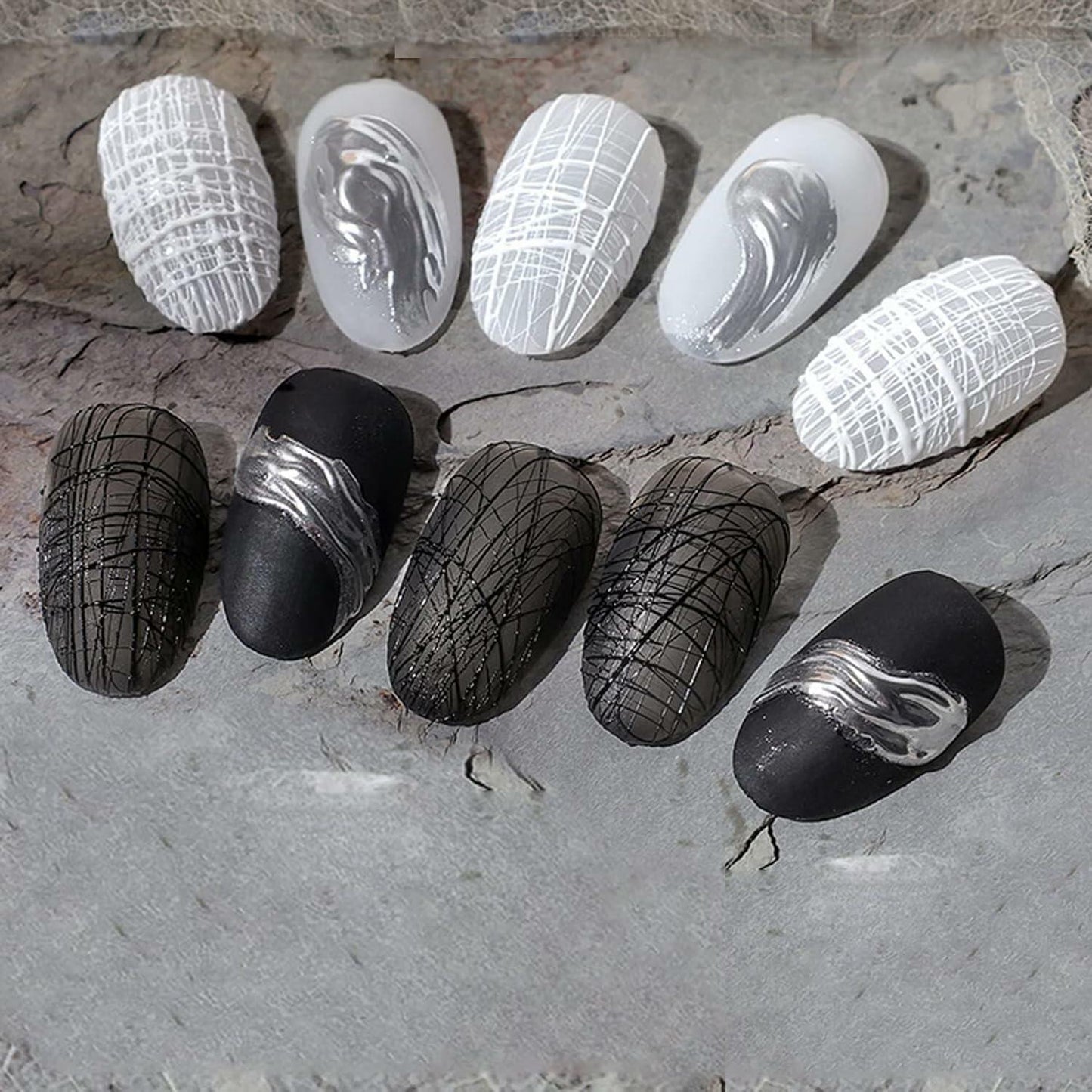Vonrui Black Spider Gel Nail Art Paint UV LED Manicure Nail Gel