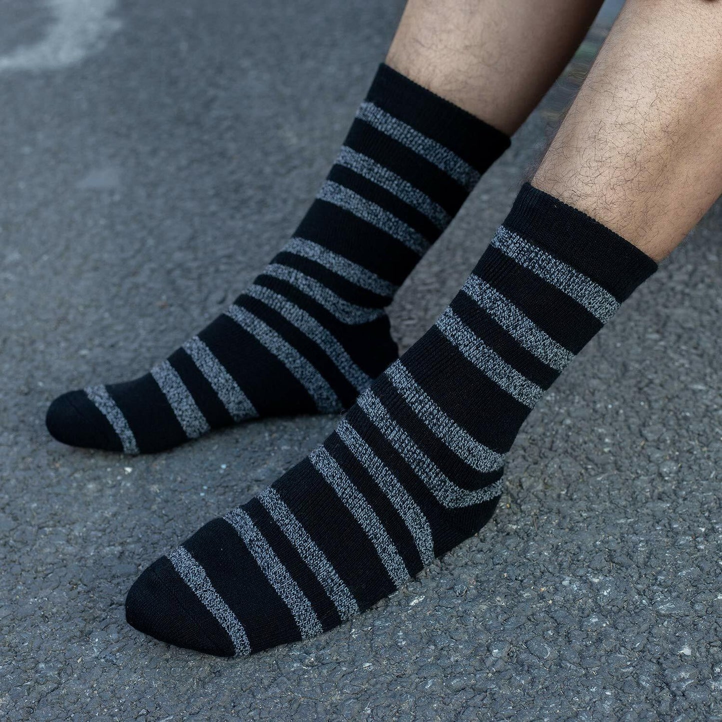Sock Amazing Thermal Thick Winter Crew Socks Black Size 10-13