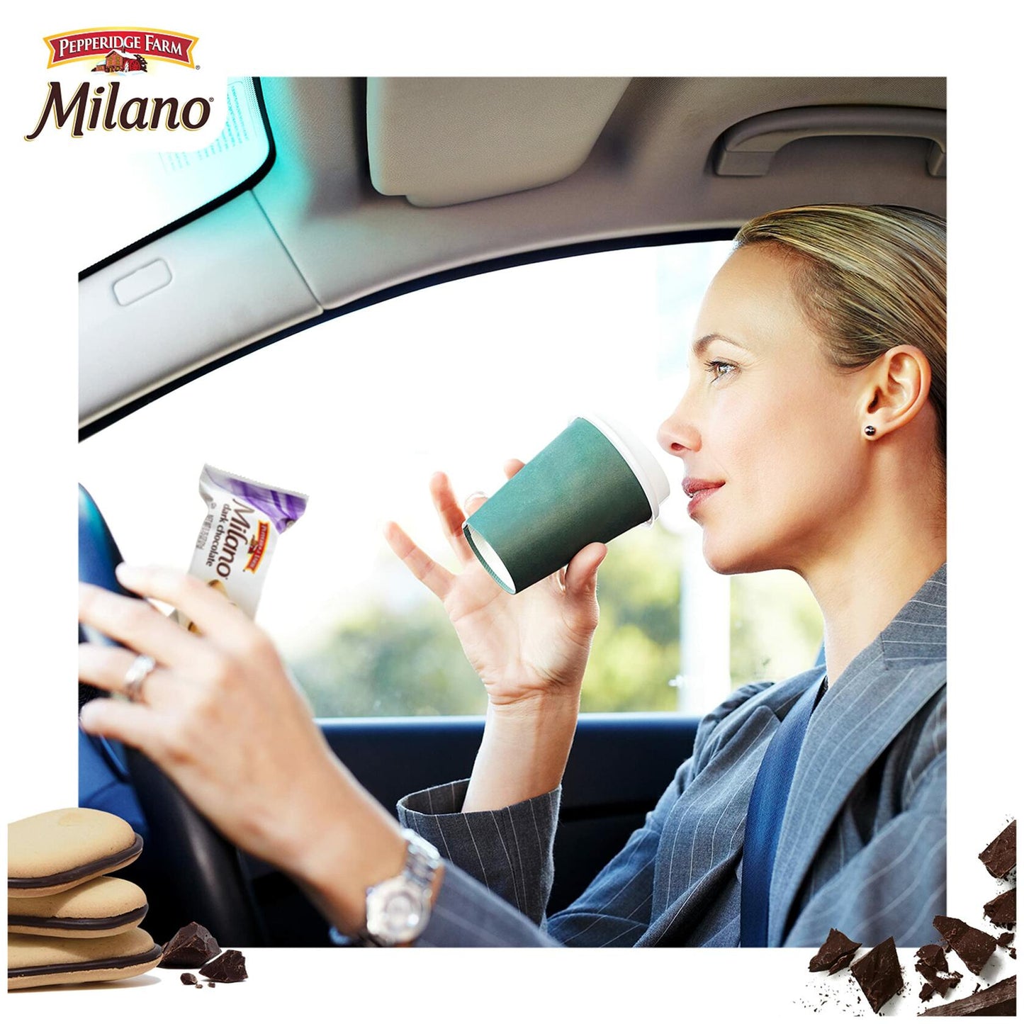 BestBy06/25 Pepperidge Farm Milano Dark Chocolate Cookies 20 Packs 2 Cookies