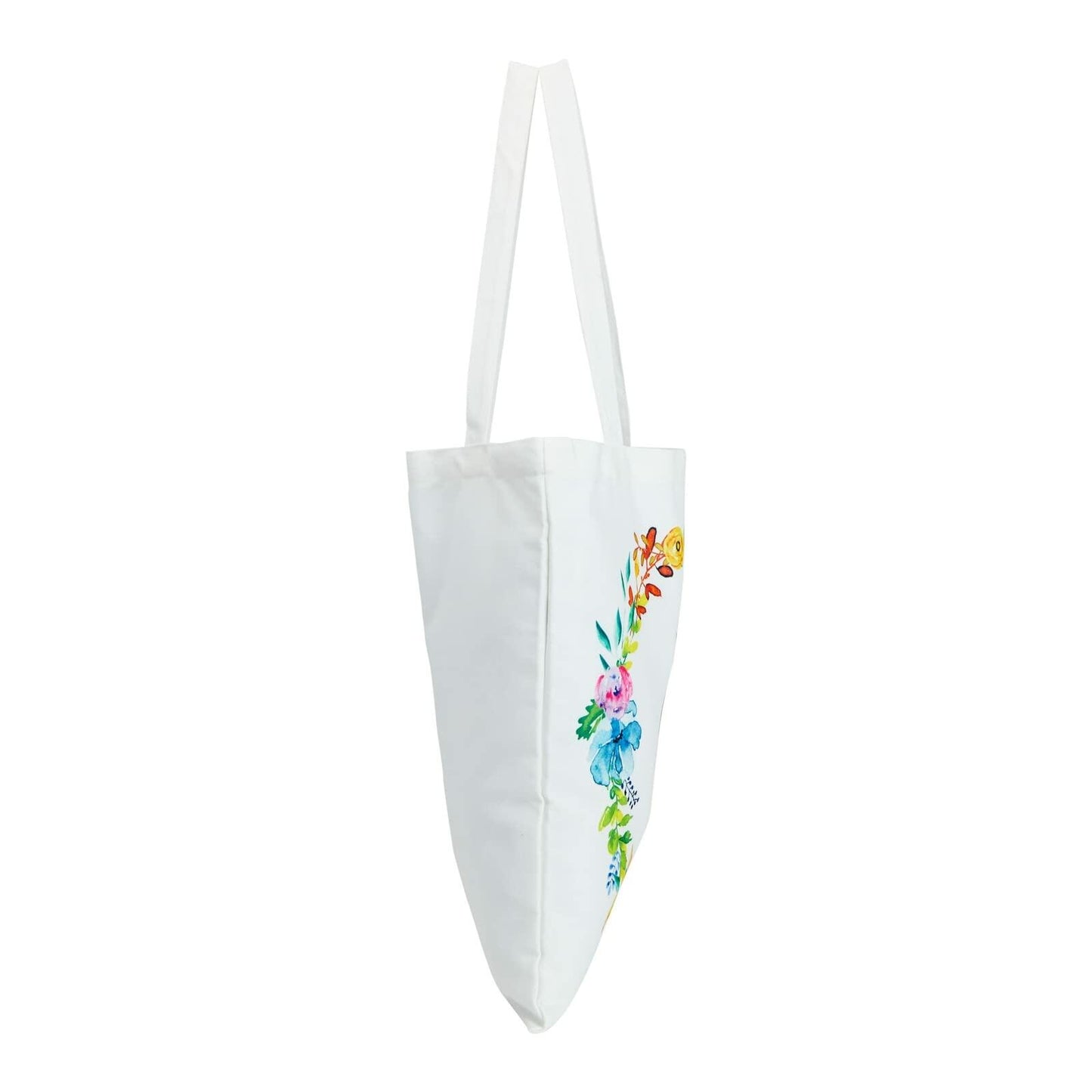 Okuna Outpost Canvas Tote Bags Set of 2 Monogram F Floral 29in