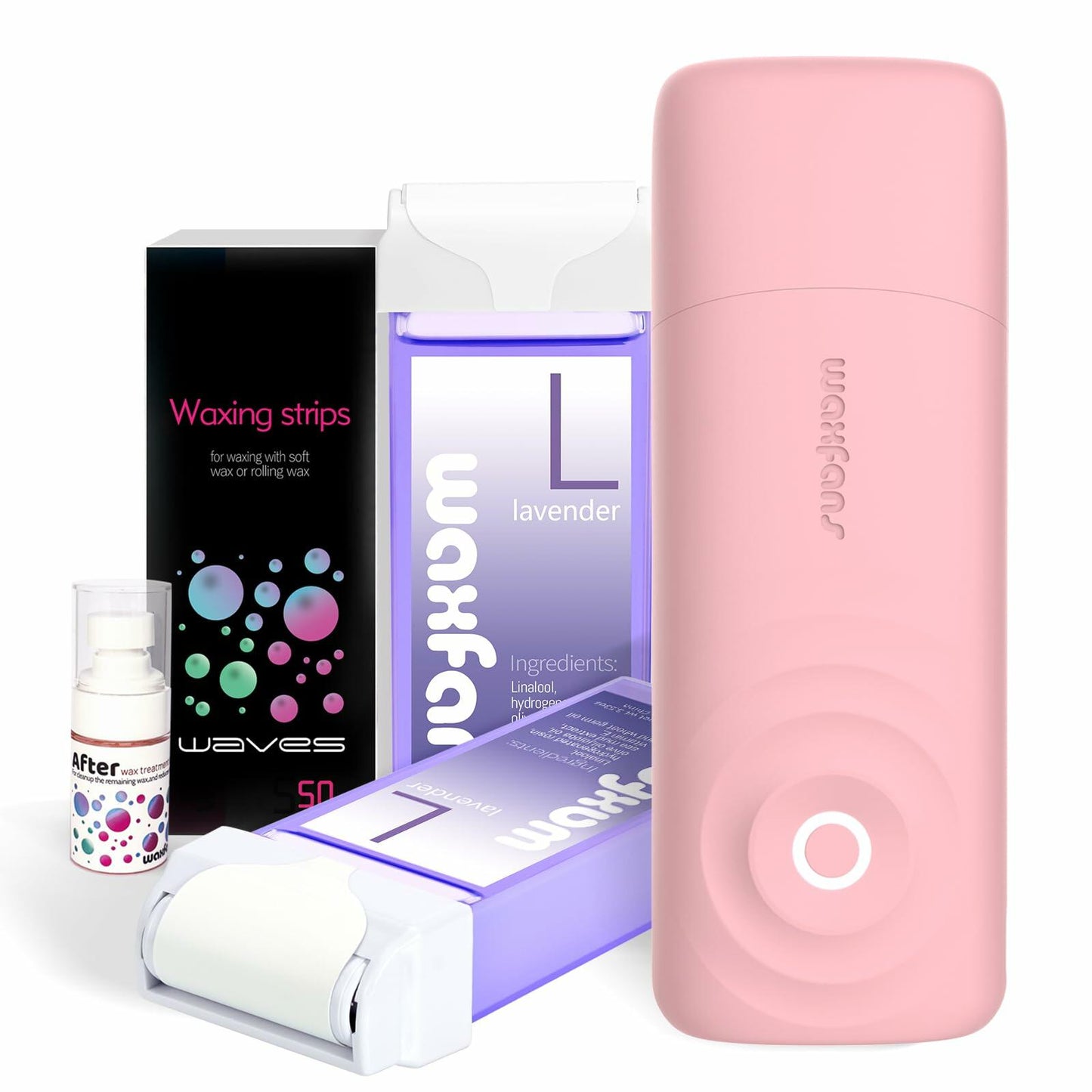 Roll on Waxing Kit for Women with 2 Cartridges & 50 Wax Strips All Skin Types