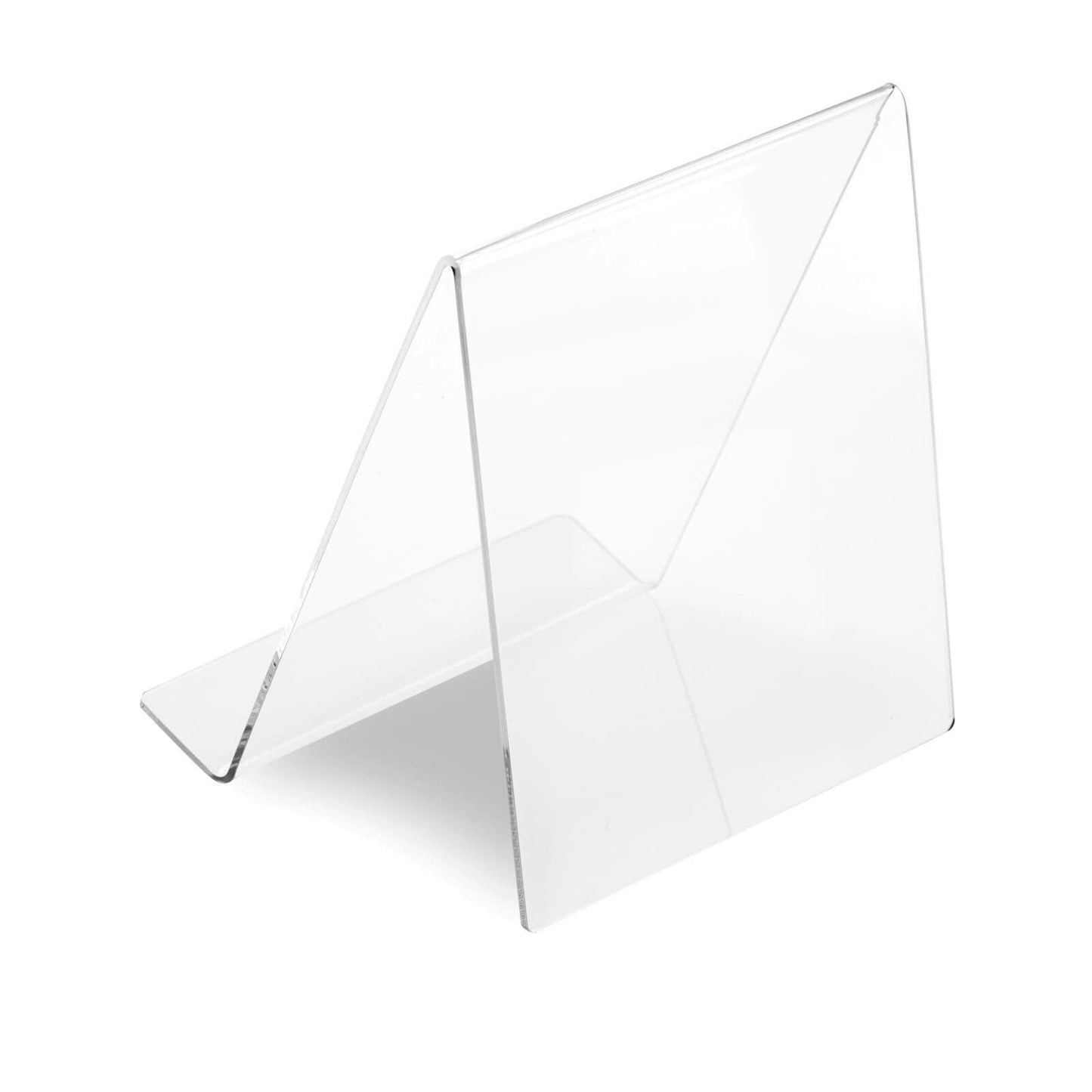 Juvale Acrylic Book Stand 4.5x5in Clear Easel Holder 6-Pack