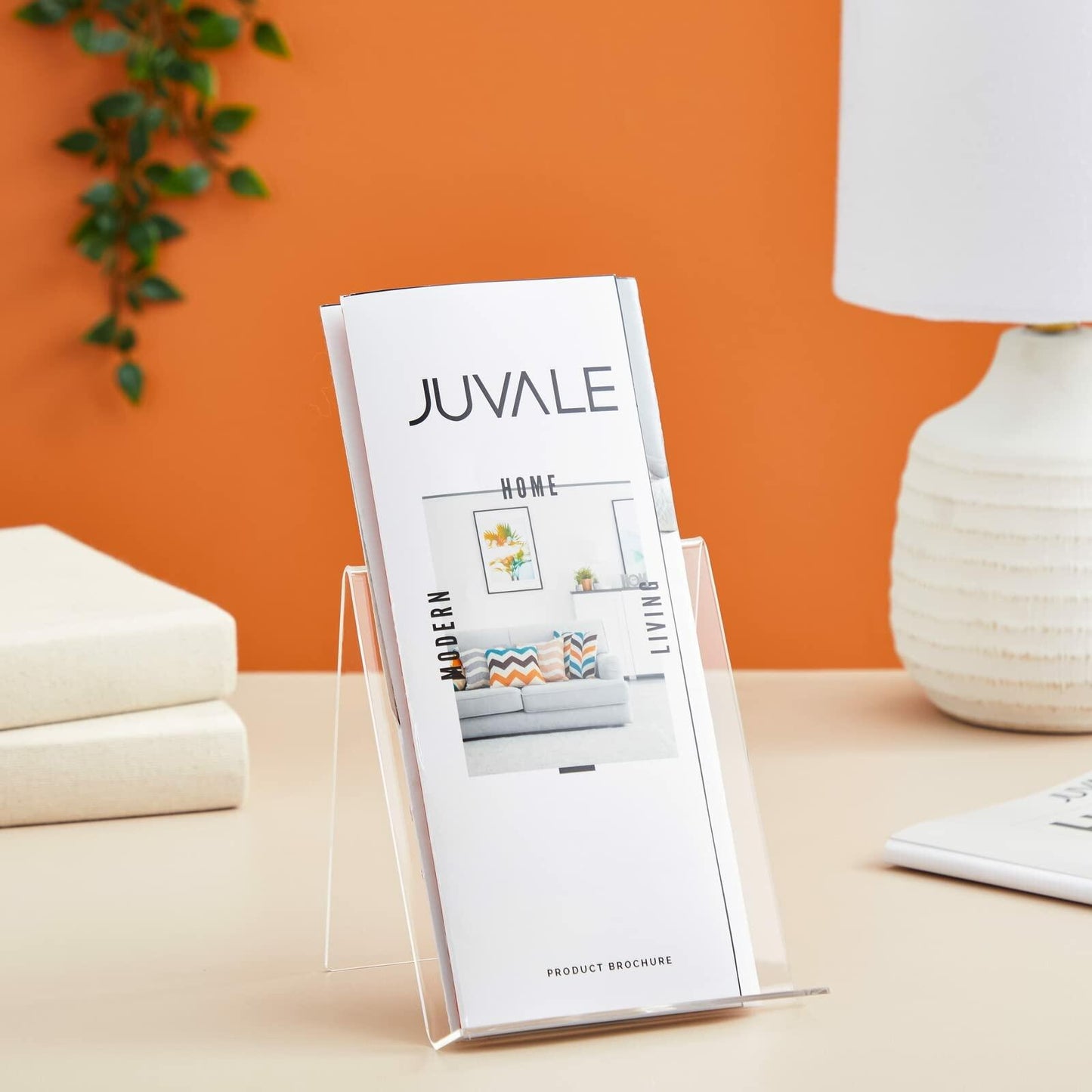 Juvale Acrylic Book Stand 4.5x5in Clear Easel Holder 6-Pack
