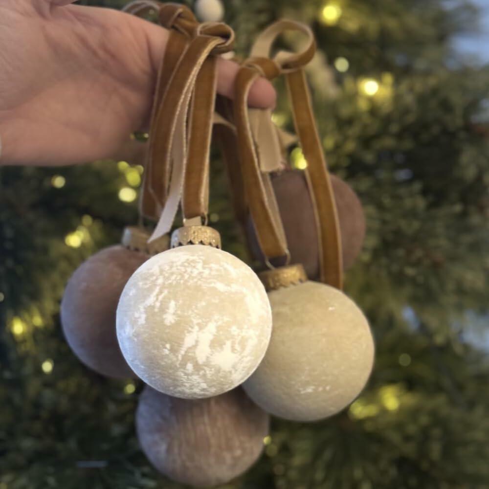 Quhora Velvet Ribbon 5/8in x 25yd Khaki Velvet Craft Ribbon Spool