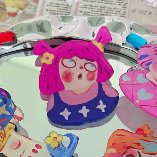 chanseens Cute Fridge Magnet Sticker Roll One's Eye for Kitchen Office Home