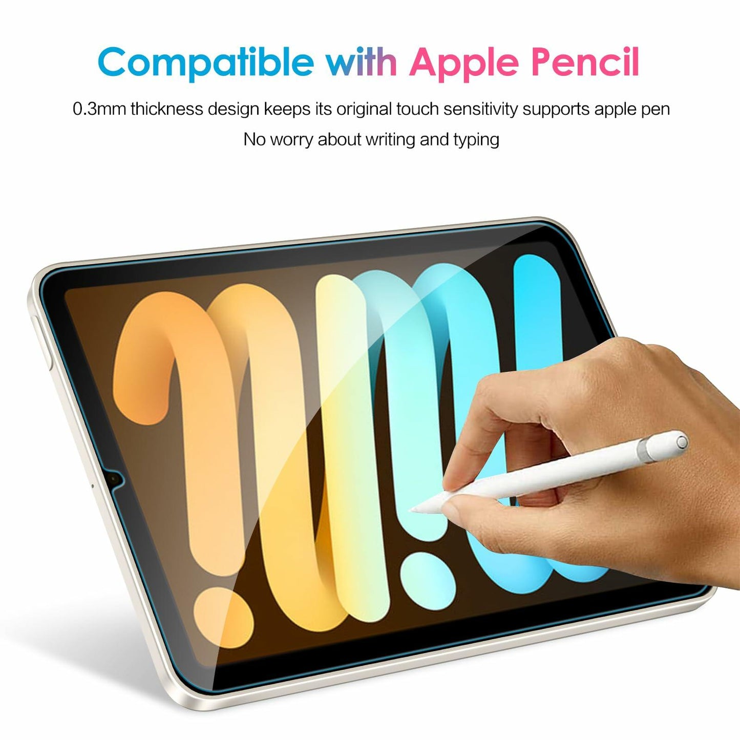 ivoler 2 Pack Tempered Glass Screen Protector for iPad Pro 11 Inch 5th Gen 2024