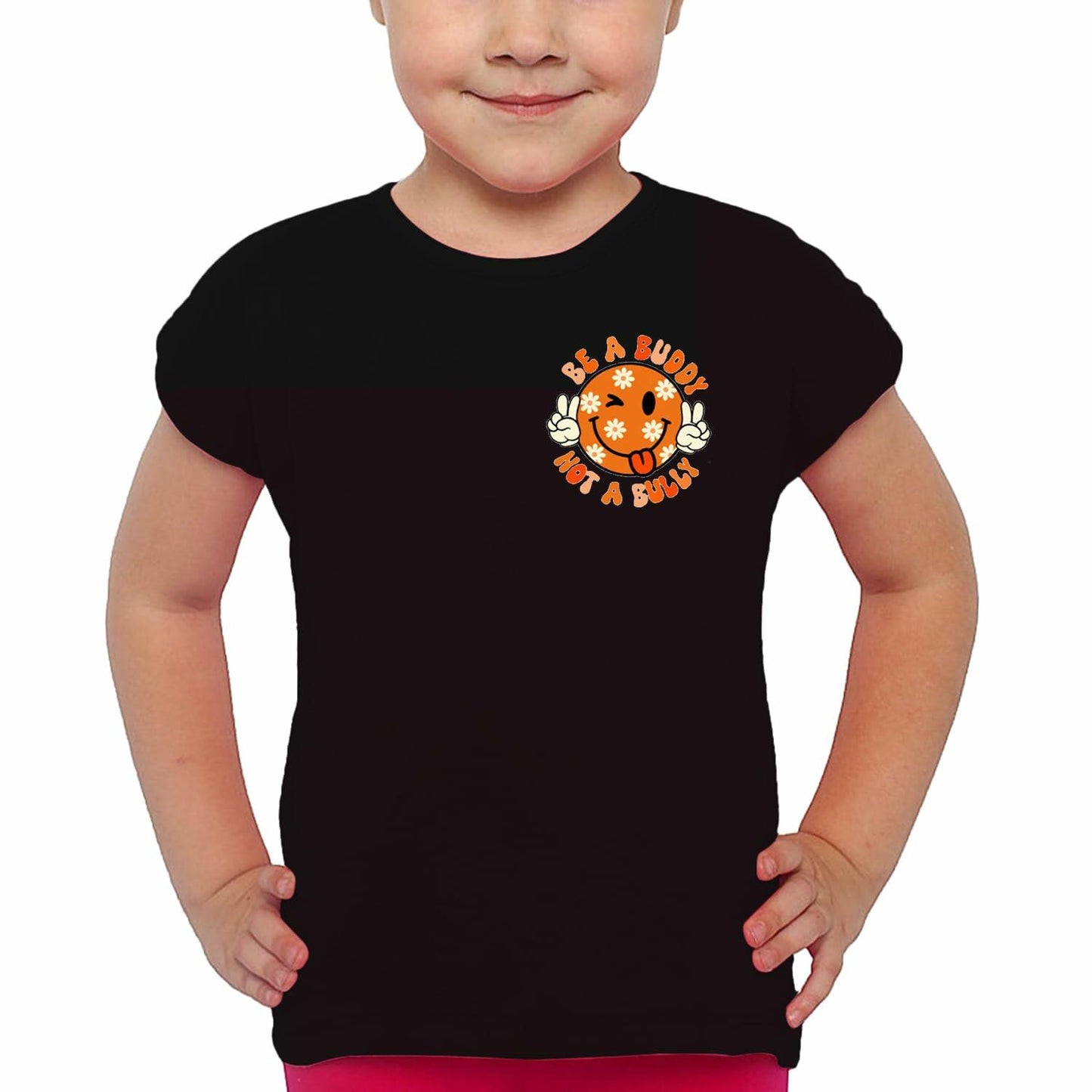 Anti Bullying Kids Shirt Unity Day Be Kind Tee Tops Size 4T Black