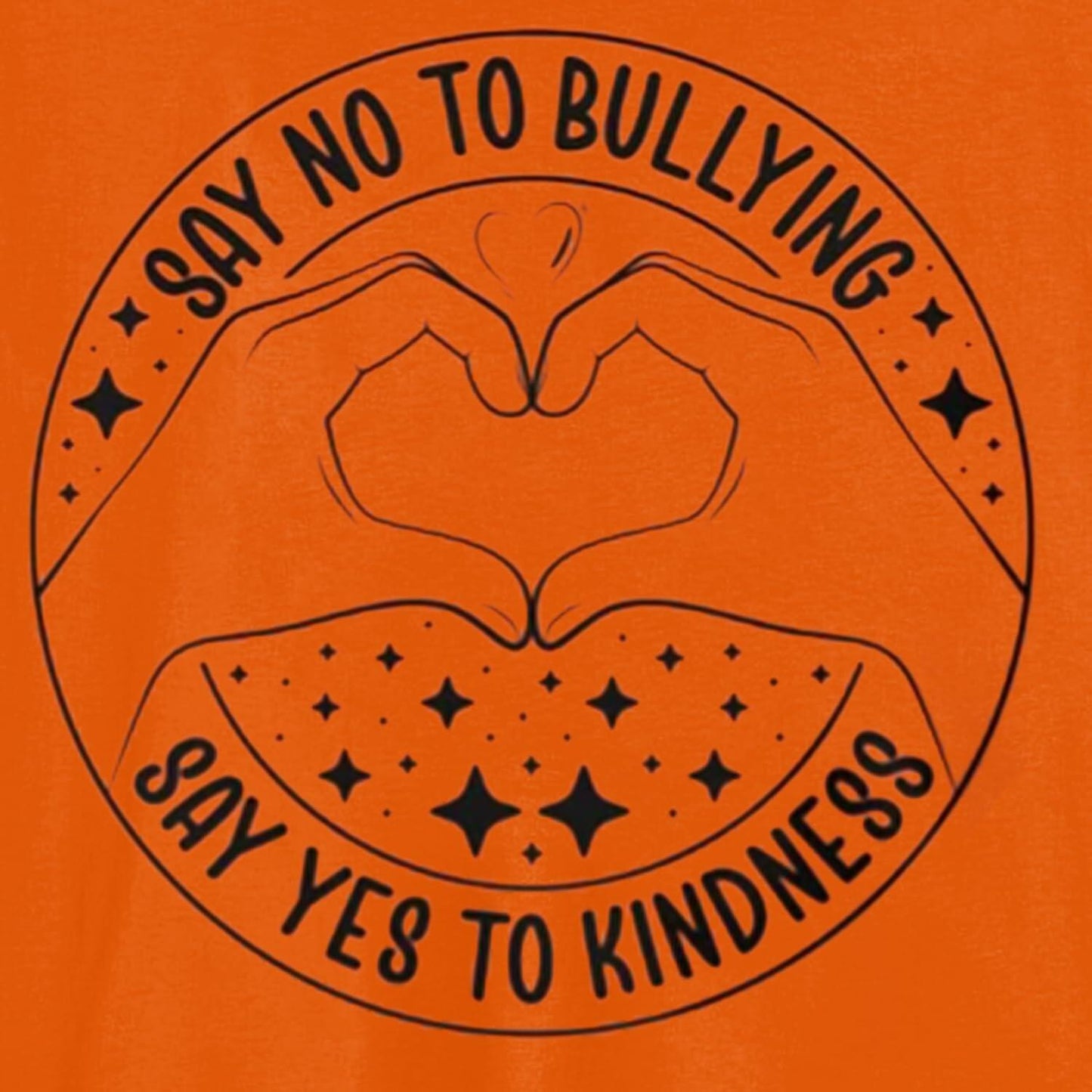 Unity Day Youth Heart Be Kind Shirt, Orange- Size 5T