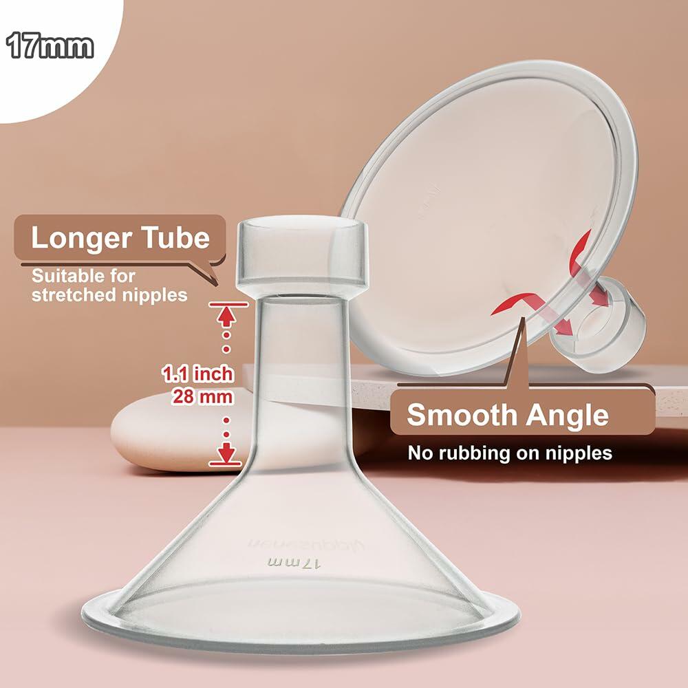 Nenesupply 17mm Flange Compatible with Medela Breast Pump Parts Replacement
