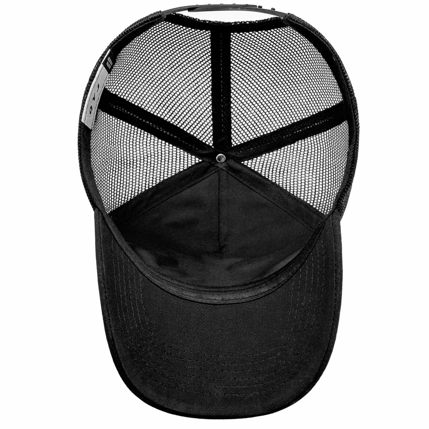 QYJ American Flag 3D Embossed Trucker Hat Mesh Snapback Adjustable
