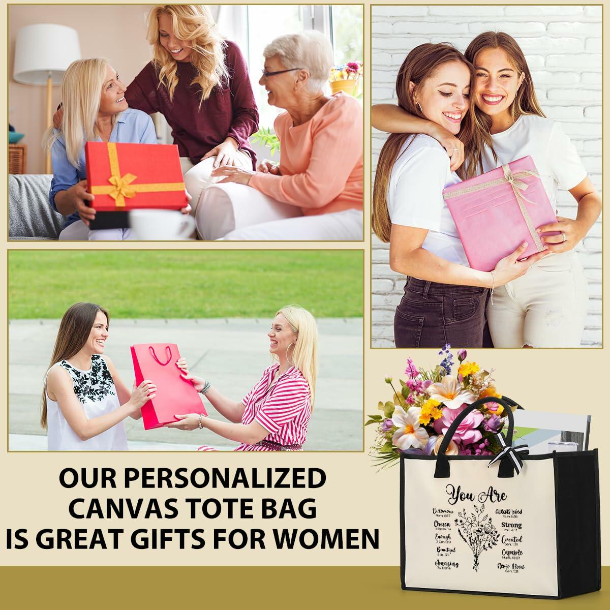 XFW Christian Tote Bag Religious Thanksgiving Gift for Women Colleague Friends