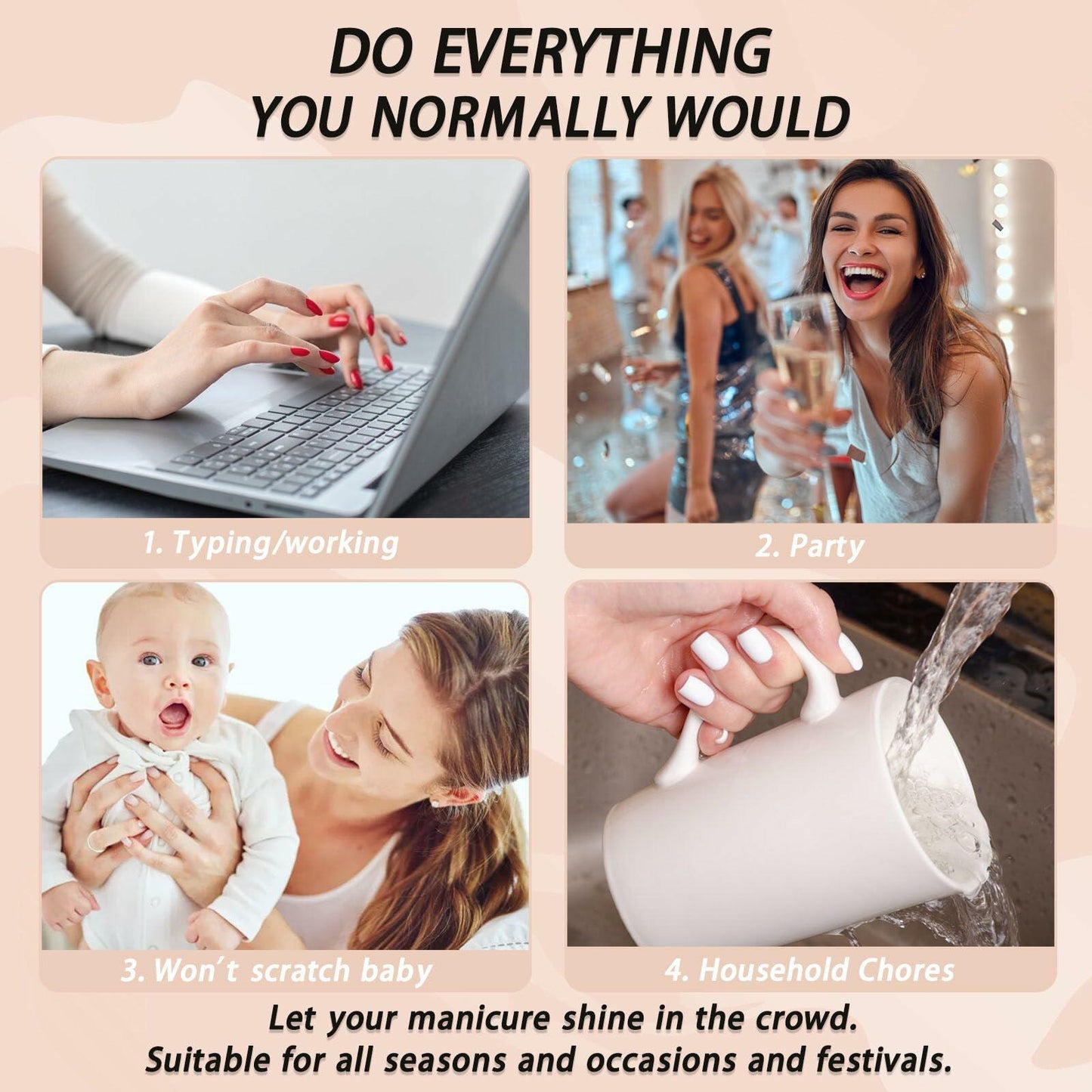 Purple Press On Nails Short Square Acrylic Cat Eye Color Changing 24 Pcs