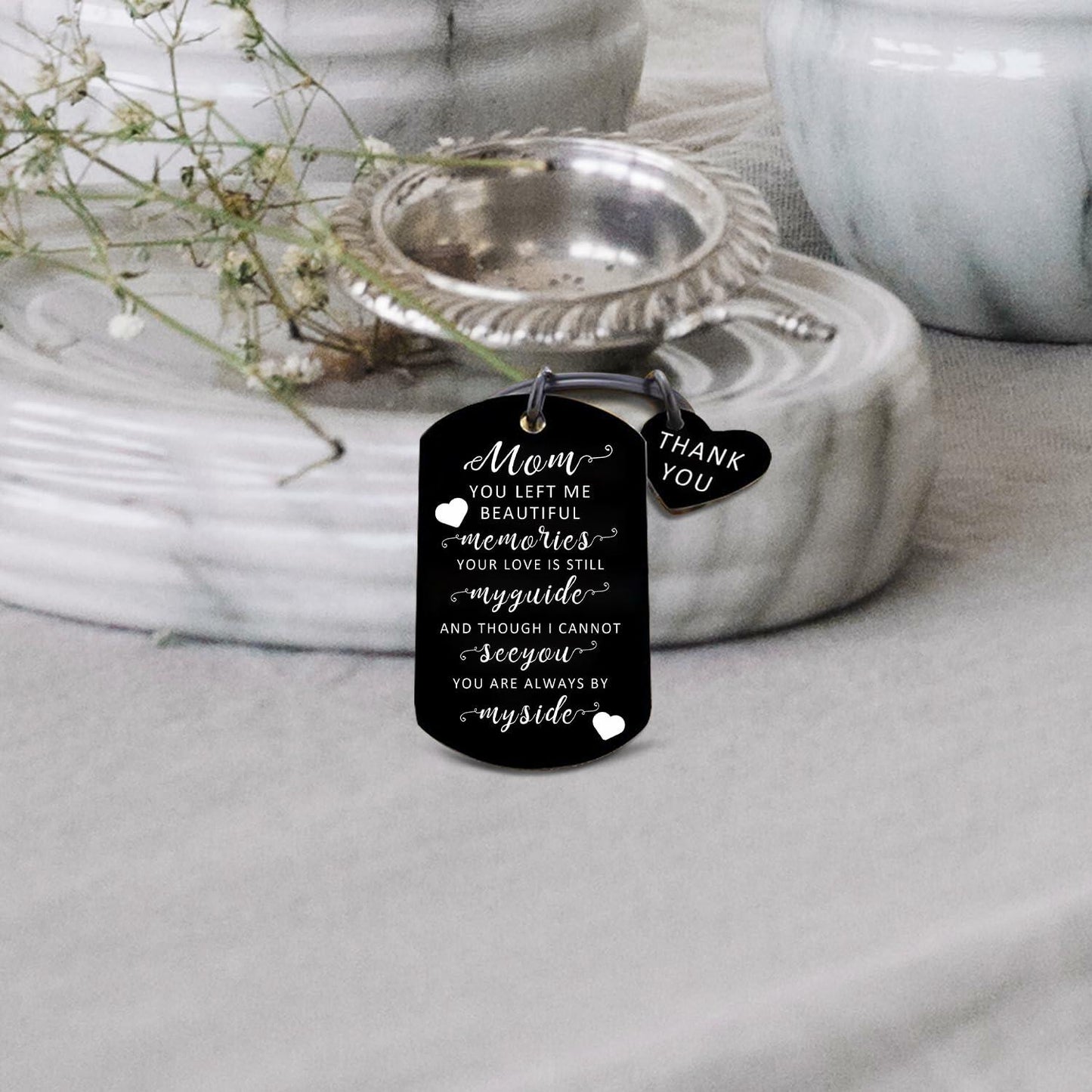 Potok Sympathy Gifts Keychain Loss of Mom Memorial Gift Eternal Love