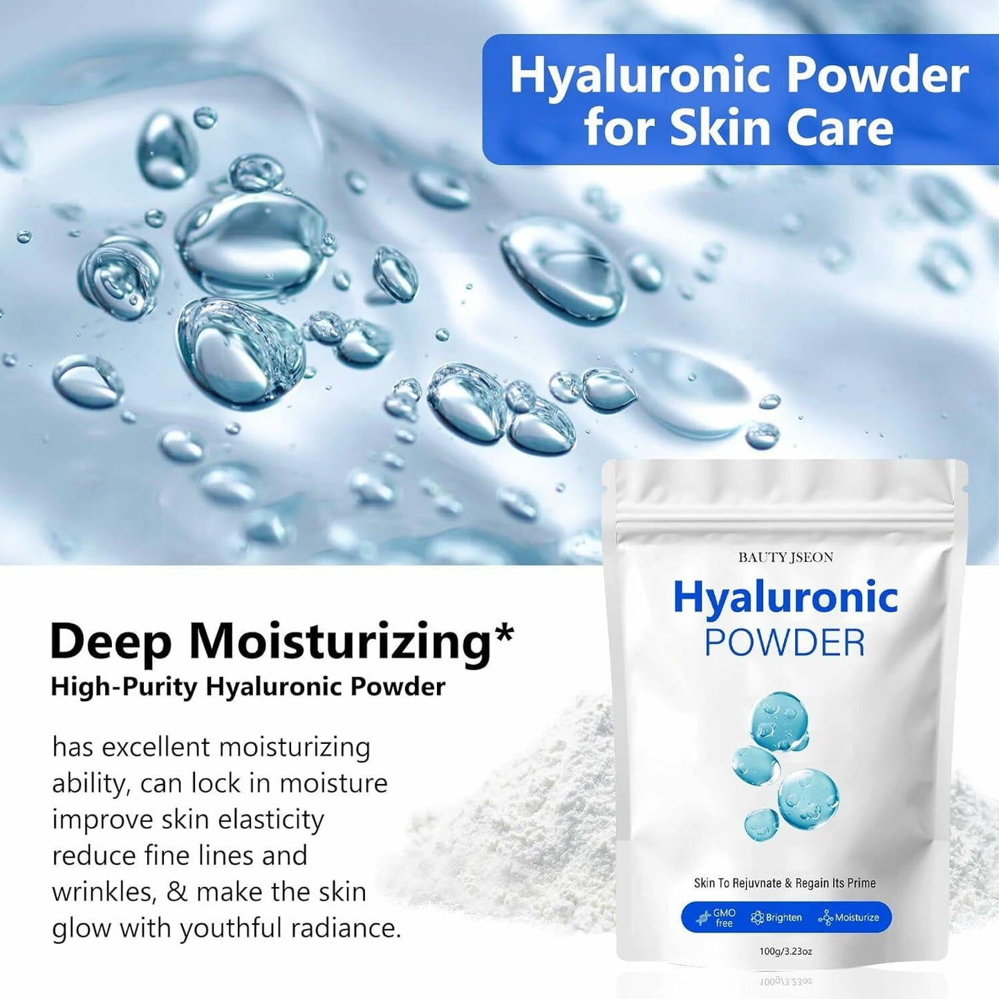BestBy03/28 BAUTY JSEON Hyaluronic Acid Powder Water Soluble Moisturizer