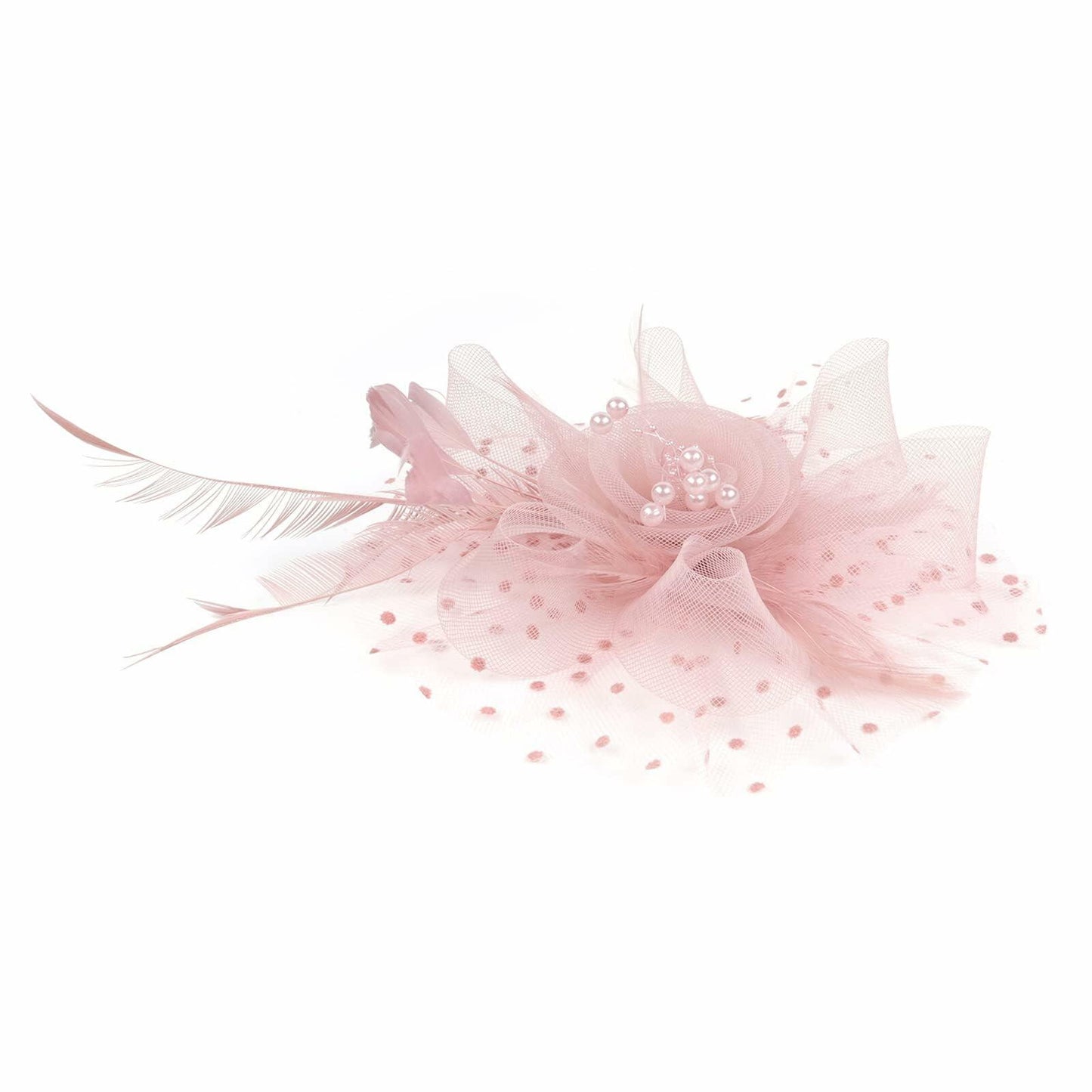 SHUERIET Women’s Black Feather Fascinator Hat 1920s Tea Party Derby