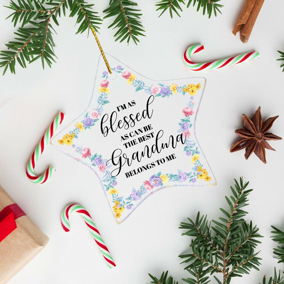 Grandma Gift Christmas Ornament Strong Loving Protective Best Grandma Gift