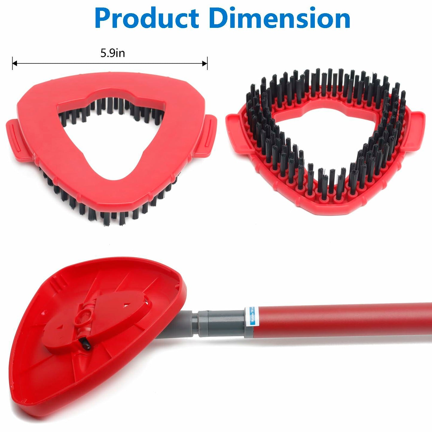 BUXEBUX Spin Mop Scrub Brush for O-Cedar EasyWring 1-Tank System