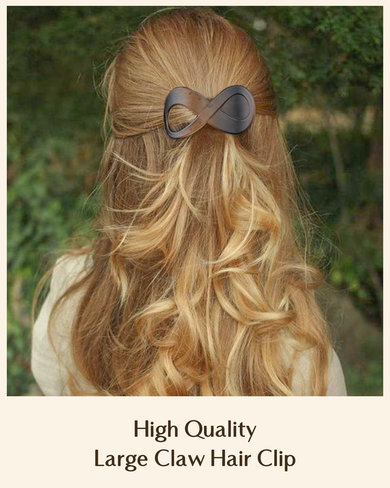 Yanibest 2pcs 3.3in French Concord Hair Clips for Thick Hair Women Girls