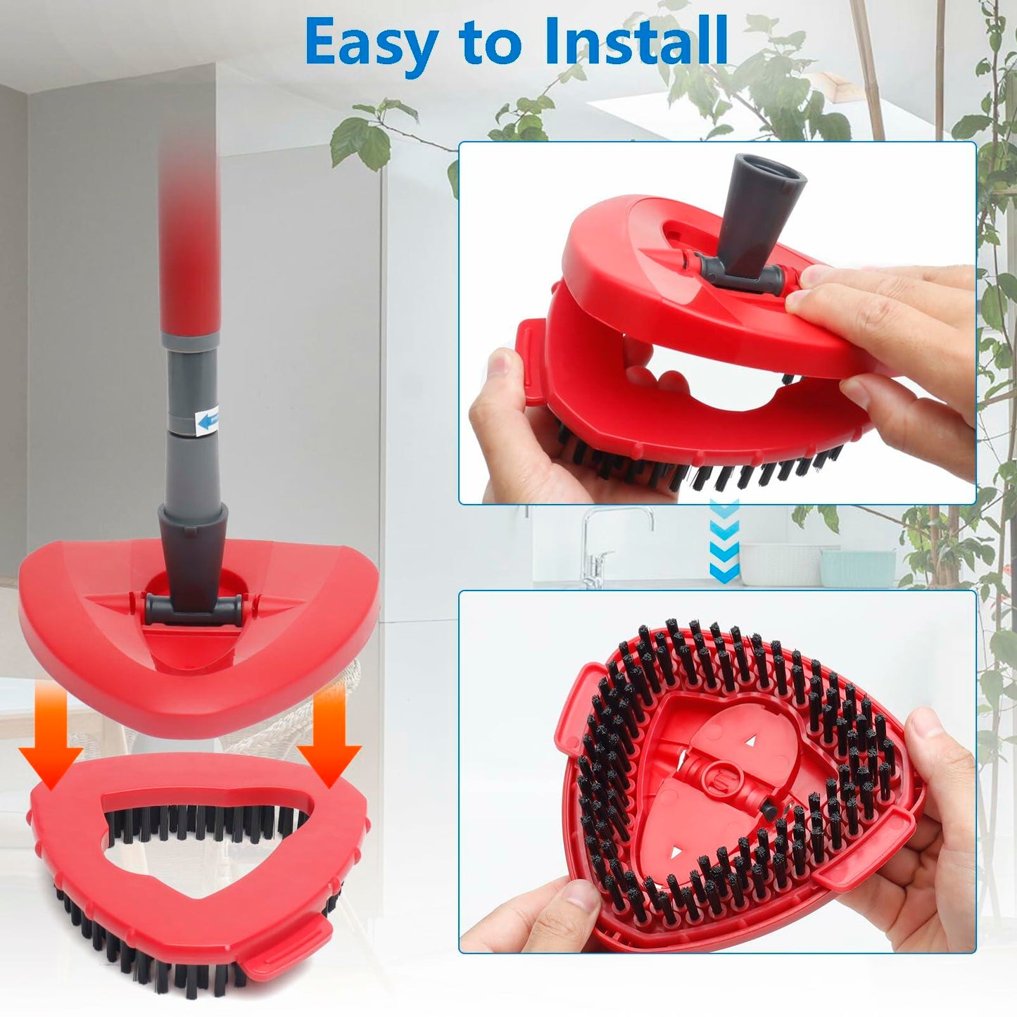 BUXEBUX Spin Mop Scrub Brush for O-Cedar EasyWring 1-Tank System