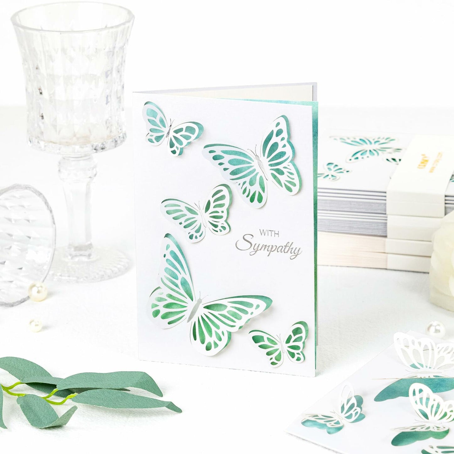 Crisky 25 Pack Religious Sympathy Cards White Flower Scripture 4 Assortments