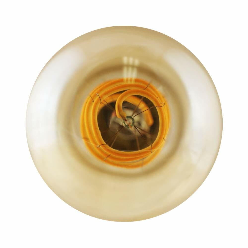 Euri Lighting VG25-3020ad Dimmable LED G25 Filament Bulb Amber Glass 1 Count