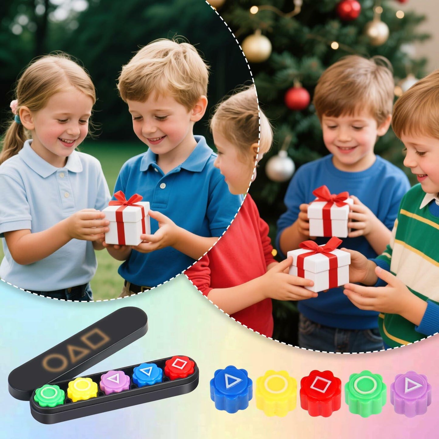 Gonggi Korean Traditional Game Stones 5PCS with Case Korean Play