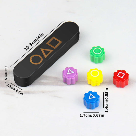 Gonggi Korean Traditional Game Stones 5PCS with Case Korean Play