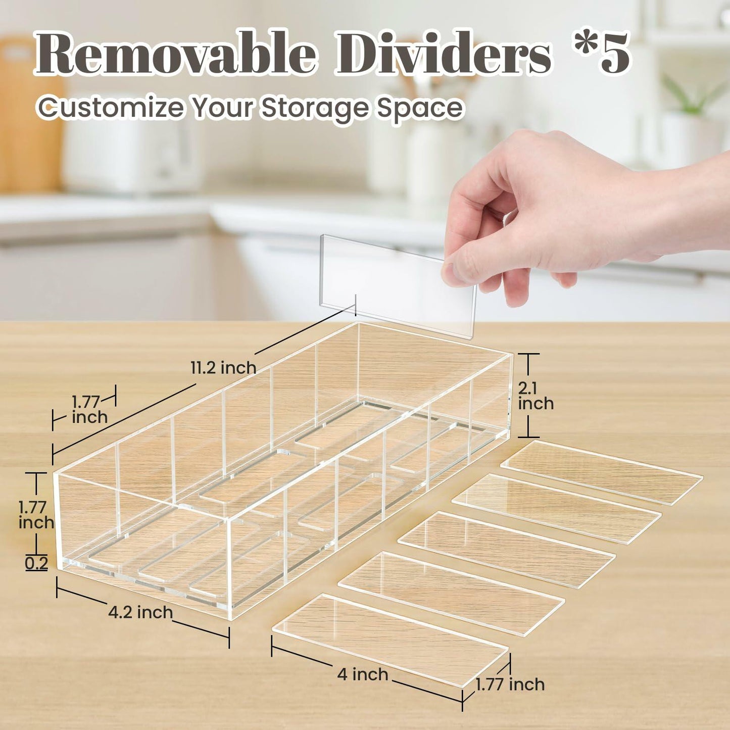 Gracenal Acrylic Tumbler Lid Organizer for Stanley 40oz Yeti Lids Clear