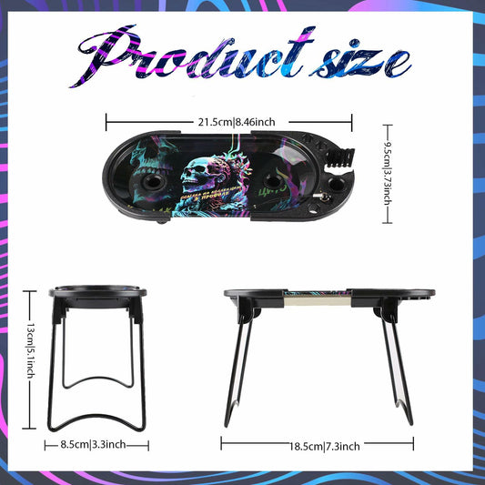 Seabbo Rolling Tray Pre Roll Machine Folding Station Metal Tray Blue B126