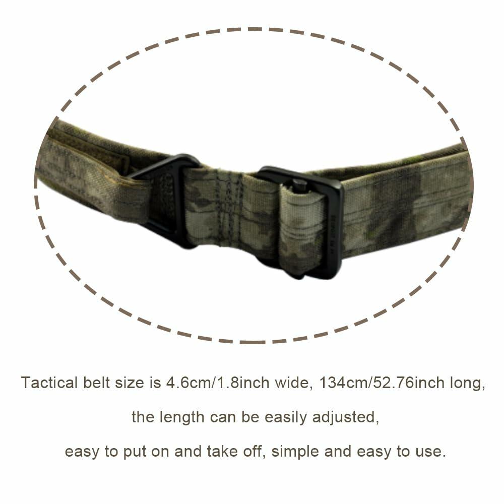 Tactical Belt Men Adjustable Loop Inner Duty Waist Gear Purple Camo