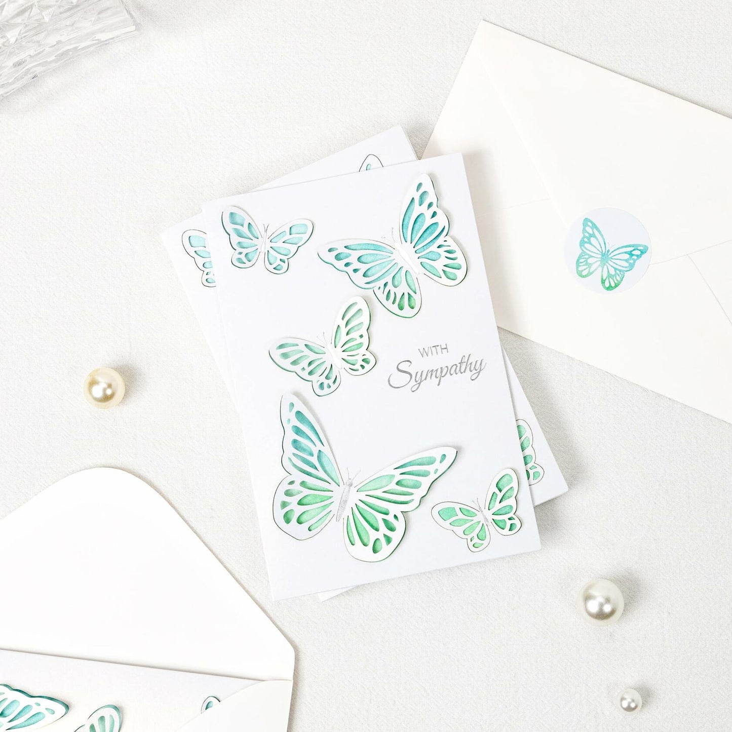 Crisky 25 Pack Religious Sympathy Cards White Flower Scripture 4 Assortments