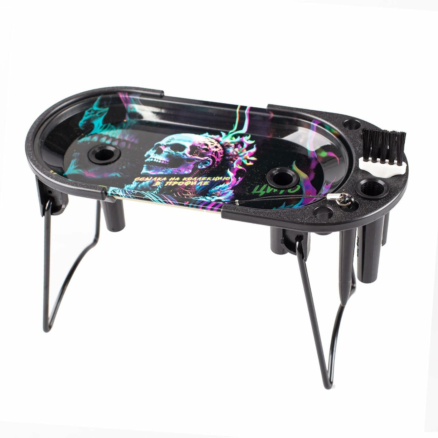 Seabbo Rolling Tray Pre Roll Machine Folding Station Metal Tray Blue B126