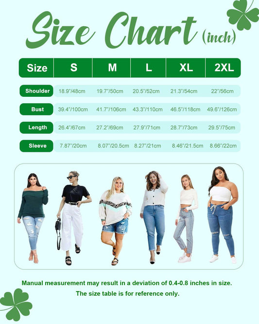 JMHACHY Women's St. Patrick's Shamrock Heart Leopard T-Shirt Grey Size XL