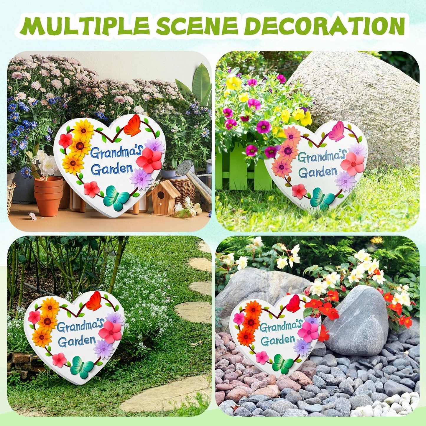 Juexica Grandma's Garden Stepping Stone DIY Paint Kit 10.4 Inch